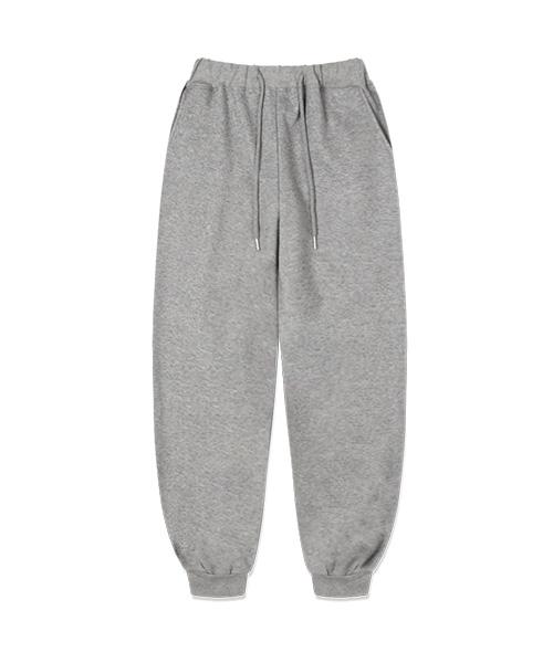NTET [Fleece Lined] Plain Jogger Pants Gray