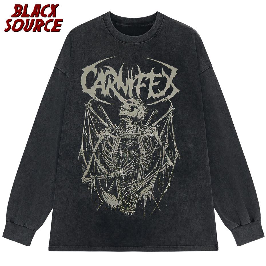 Summer Goth T Shirt for Men Aesthetic Loose Unisex Tshirt Punk Dark Grunge Streetwear Gothic Top Harajuku Cotton Mens Clothing
