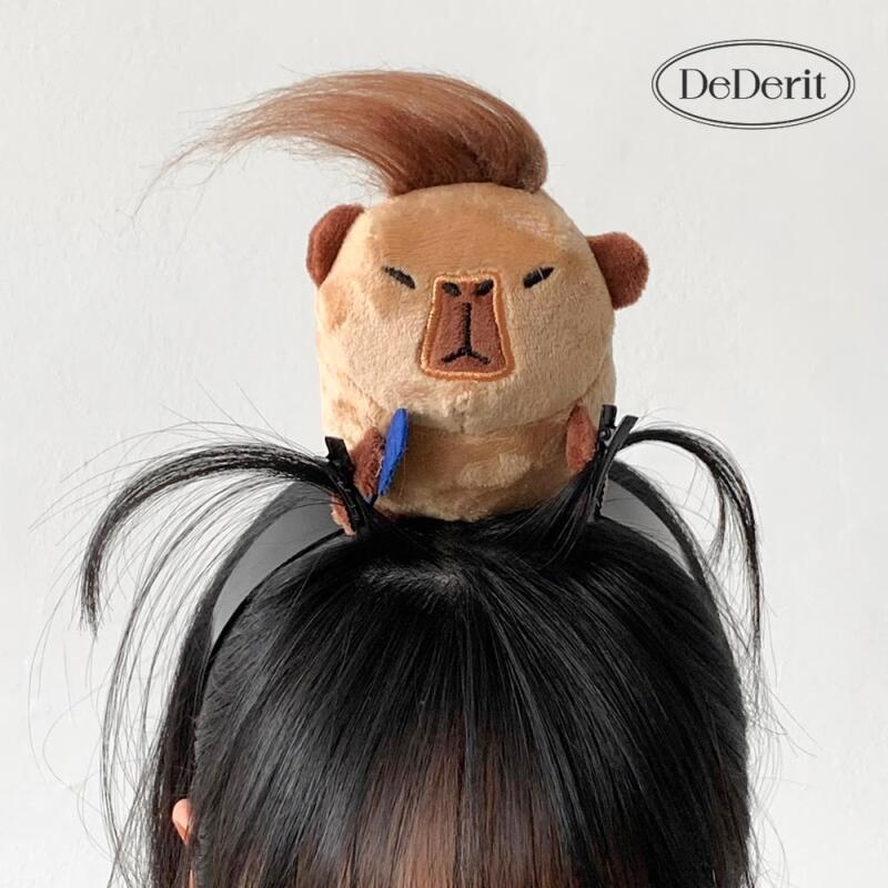 

Мила лялька капібара затискач для волосся обруч для волосся Capybara doll clip headband