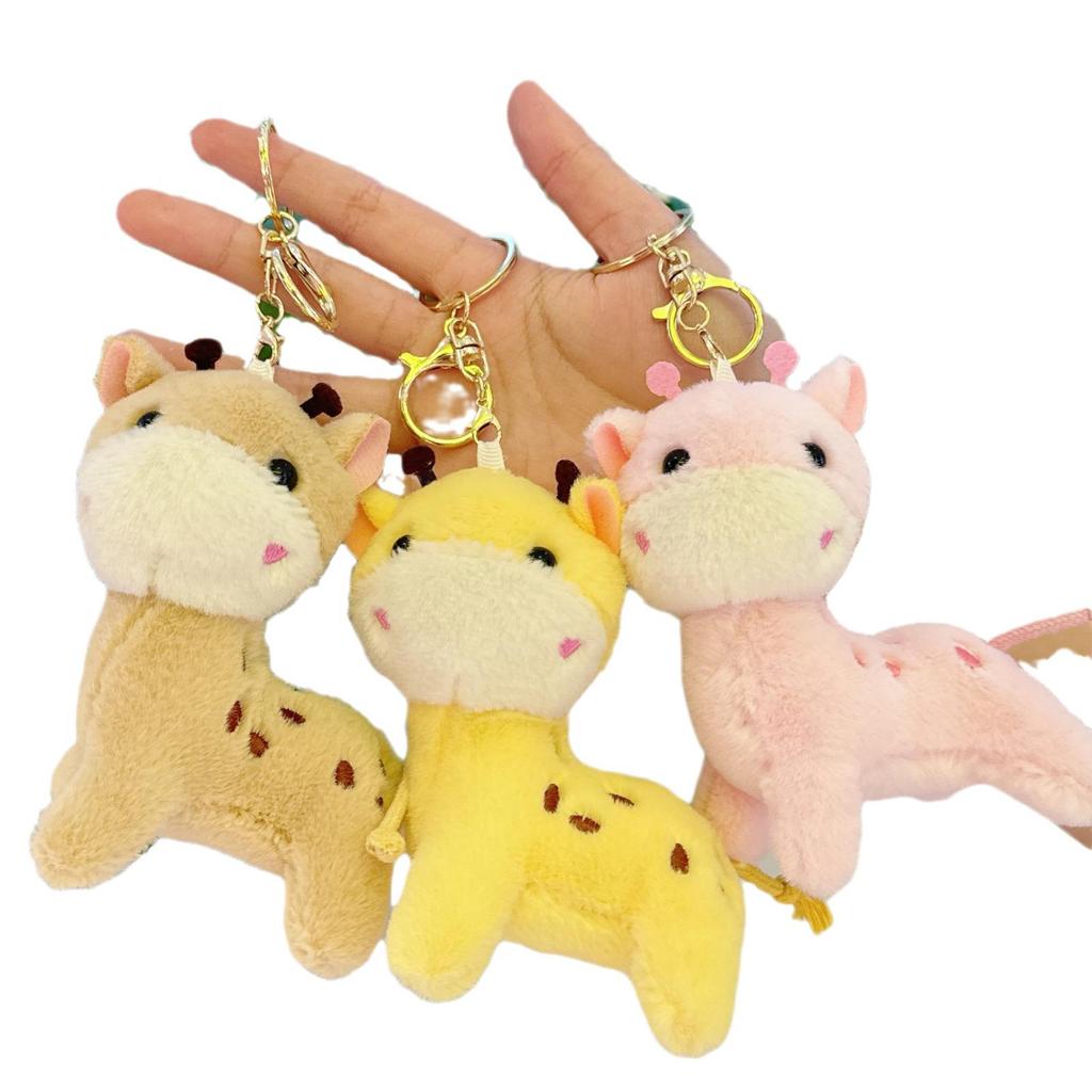 Popular Cartoon Deer Keychain Plush Toy Birthday Gift