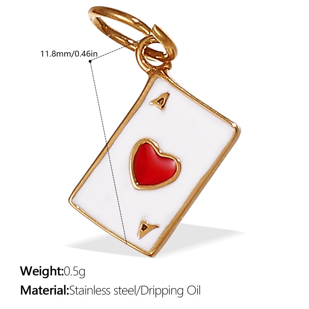 European and American creative colorful and diverse DIY pendant stainless steel plated 18K gold versatile pendant collection