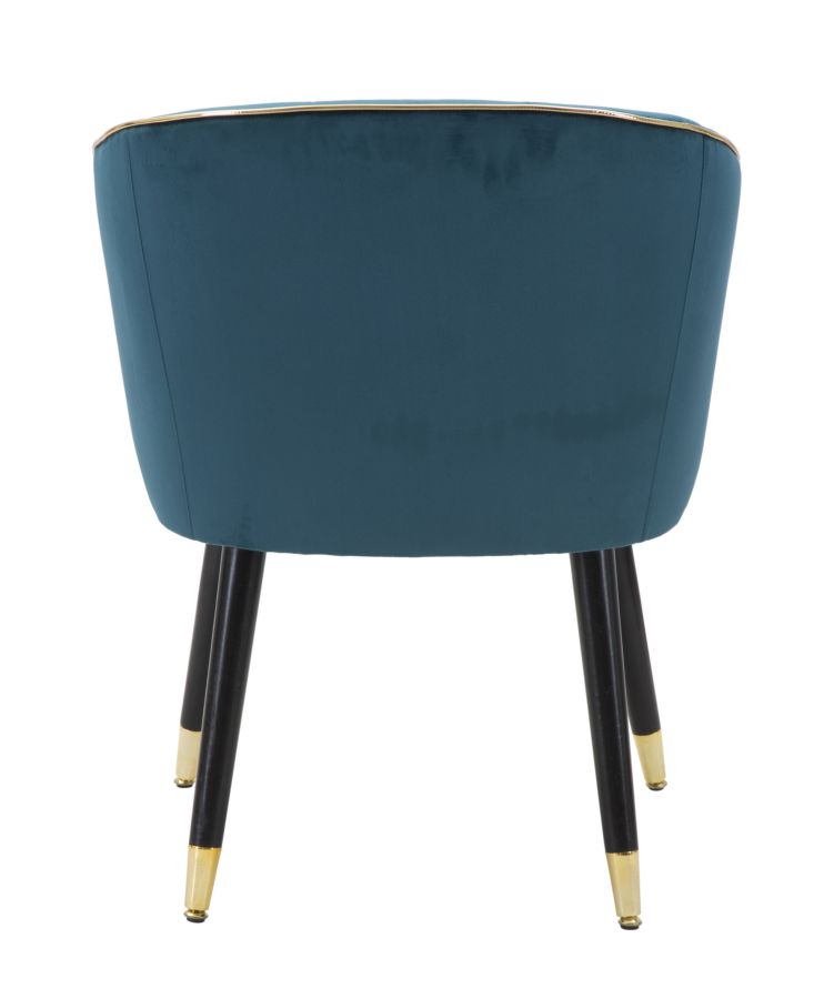 Armchair Paris Teal Gold Cm 62X58X78