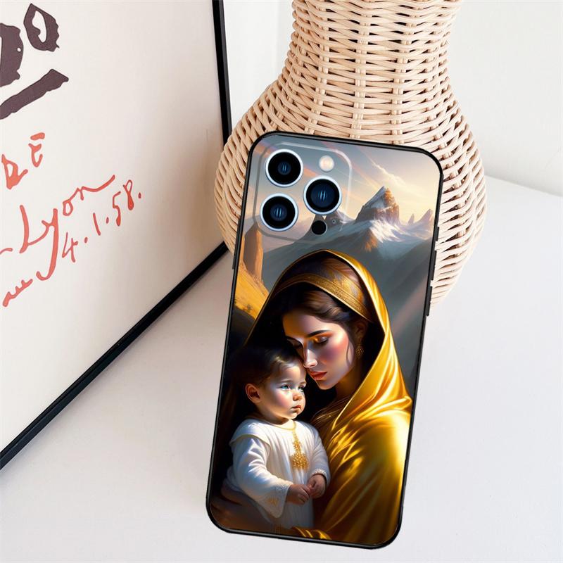 Virgin De Guadalupe Virgen Mary Phone Case For iPhone 17 Pro Max 14 13 12 11 15 16 Pro Max mini 15 16 Plus 16e Back Cover