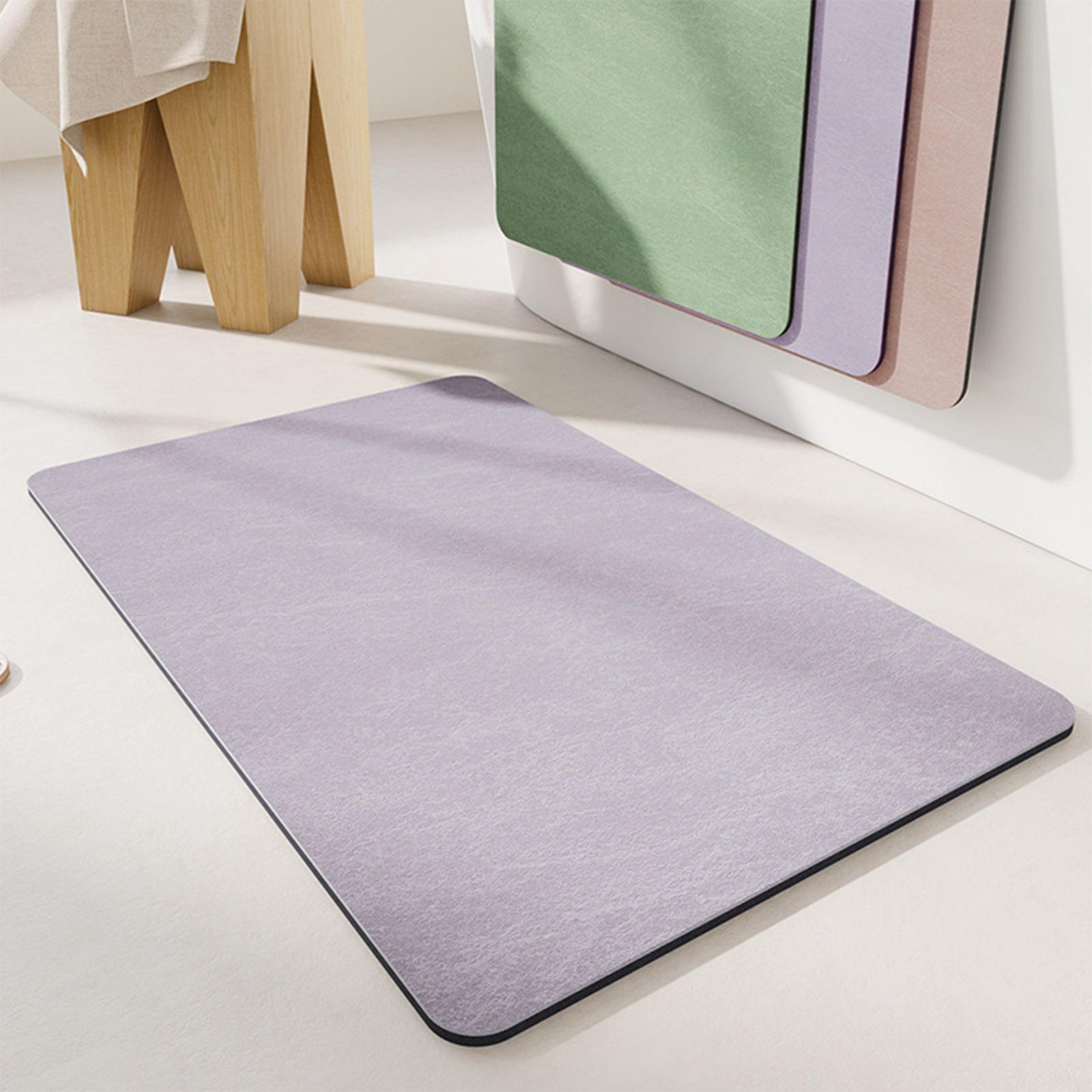 

Мягкий диатомовый ил противоскользящий коврик для ванной комнаты, коврик для ног, простой коврик для туалета, впитывающий коврик для пола в ванной комнате 40x60cm глубоко лиловый