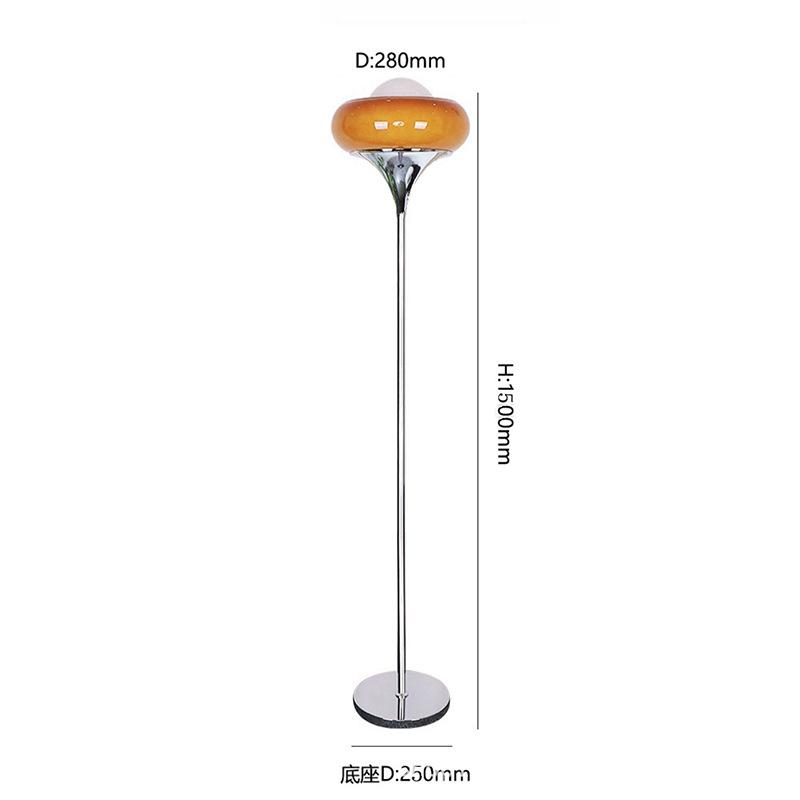 Moderne minimalistische Schlafzimmer Nachttischlampe aus Glas Luo Nordic Color Egg Tart Dekorativer Showroom Art Table