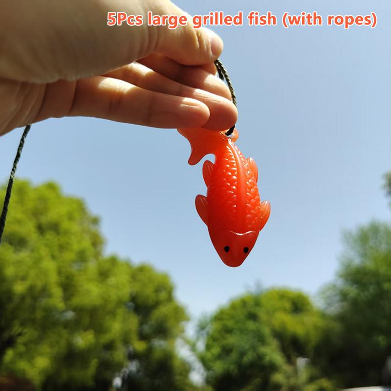 5Pcs Funny Color-Changing Baked Crab Car Pendant Car Decoration Accessories Creative Swing Goose Lobster Keychain Bag Pendant