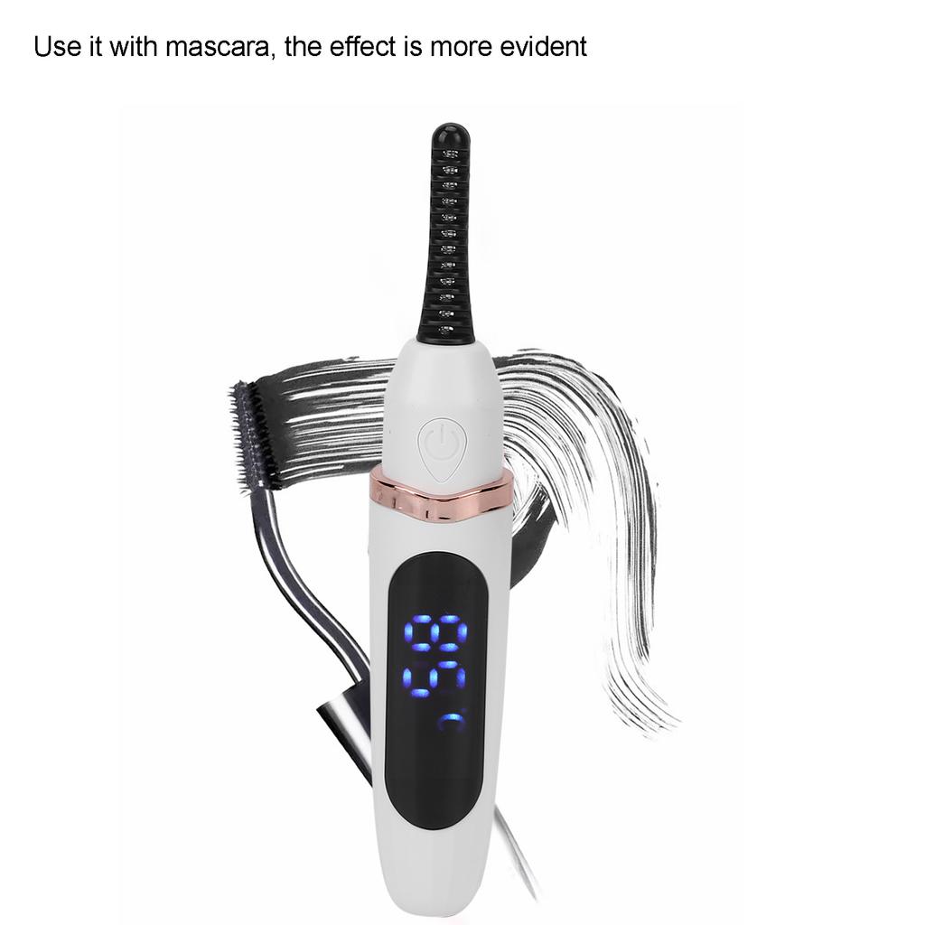 Electric Eyelash Curler Handheld Usb Charging Intelligent Temperature Control Electric Heating Eyelash Curler