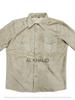 Men's Beige Genuine Soft Suede Leather Shirt Handmade New Casual Fashionable