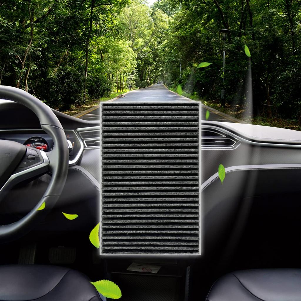 Für Tesla Model S Innenraumfilter mit Aktivkohle Passend für Modell S 2012-2015 1035125-00-A. (Aktivkohle)