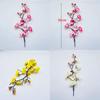 Artificial Plum Blossom Branch With Silk Material For Home Decoration And Gift Giving