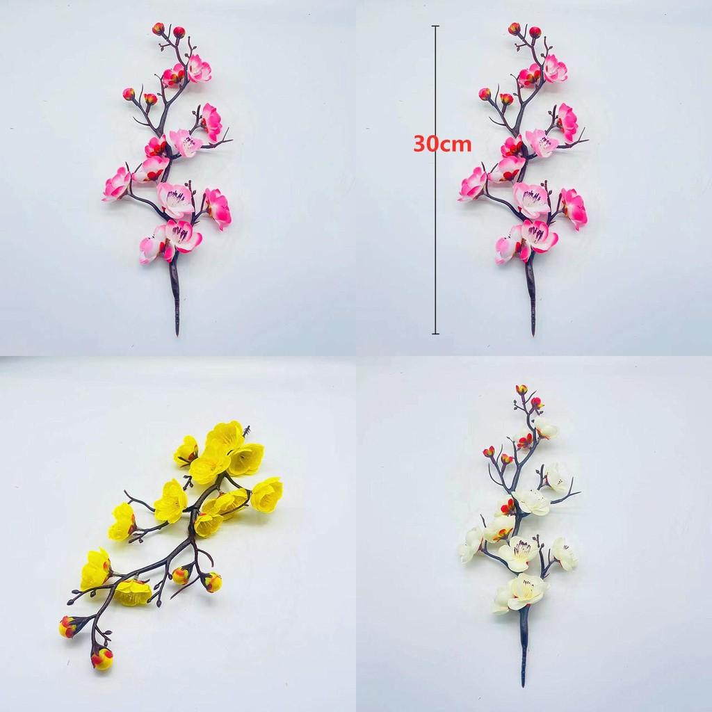 Artificial Plum Blossom Branch With Silk Material For Home Decoration And Gift Giving