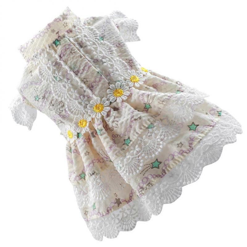 Dog Dress Dog Summer Clothes for Puppy 4Pcs Floral Dress Assorted Colors
