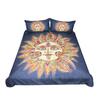 Boho Cosmic Soft Duvet Cover Set Quen Sized Dimensions Bohemian Beding Premium Golden Sun Warm Comforter Cover featuring Pilow Shams Celestial Ultra