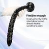 46cm Black PVC Extra Long Anal Plug Dilator Masturbator Sex Toy for Men and Women Dildo Big Dick Realistic Penis