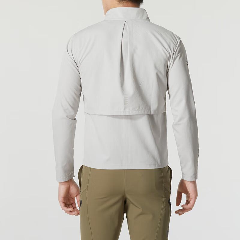 Under Armour Letter Print Woven Stand Collar Long Sleeve Jacket Men Jacket Gray 1369342-592