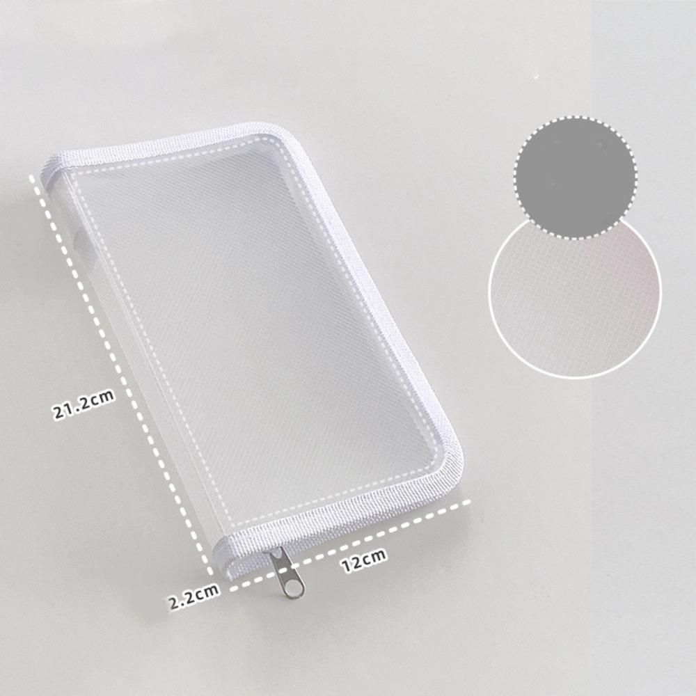 A6 Storage Bag Transparent File Sorting Bag Simple Sticker Stationery Accessories  Student Collect