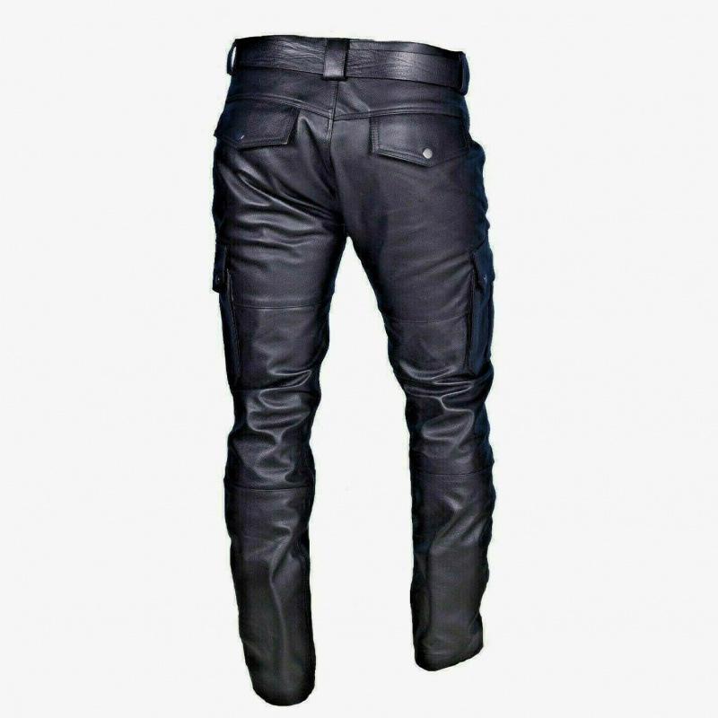 2023 Trendy European & American PU Strap Casual Leather Pants - K161 Best Seller