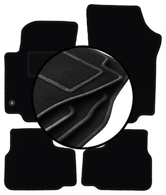 Set of Velour Floor Mats For: Skoda Citigo Hatchback (2011-)