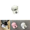 Cappellino da baseball alla moda da donna con visiera curva, ricamo di lettere e tecnologia parasole