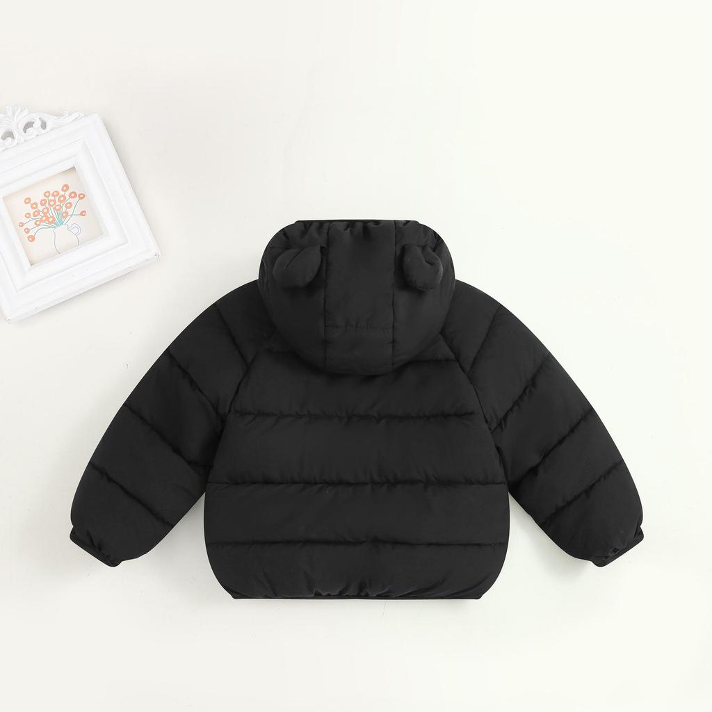 Thickened Fleece-Lined Down Jacket for Infants and Children: Winter Outerwear for Boys and Girls