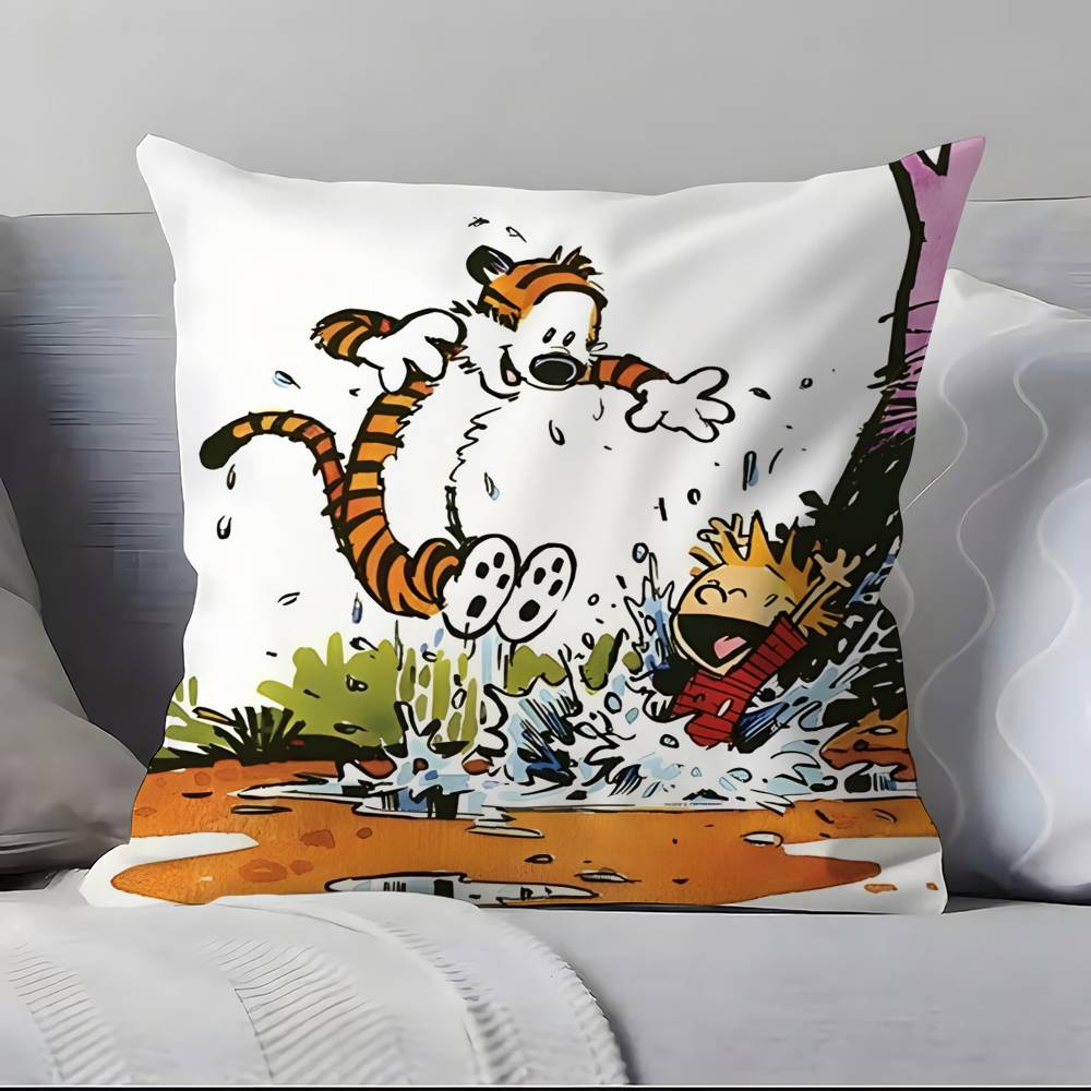 C-Calvin And H-Hobbes Pillow Case Pillowcase Soft Skin Friendly & Comfortable With A Hidden Zipper