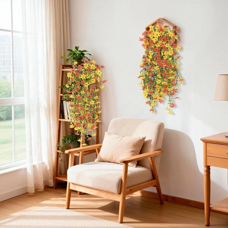 2PCS Spring decoration of  outdoor simulated hanging flower plants is suitable for outdoor home decoration
