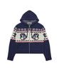 LARTIGENT [Disney] Chip And Dale_Knit Hood Zip-Up(Navy)