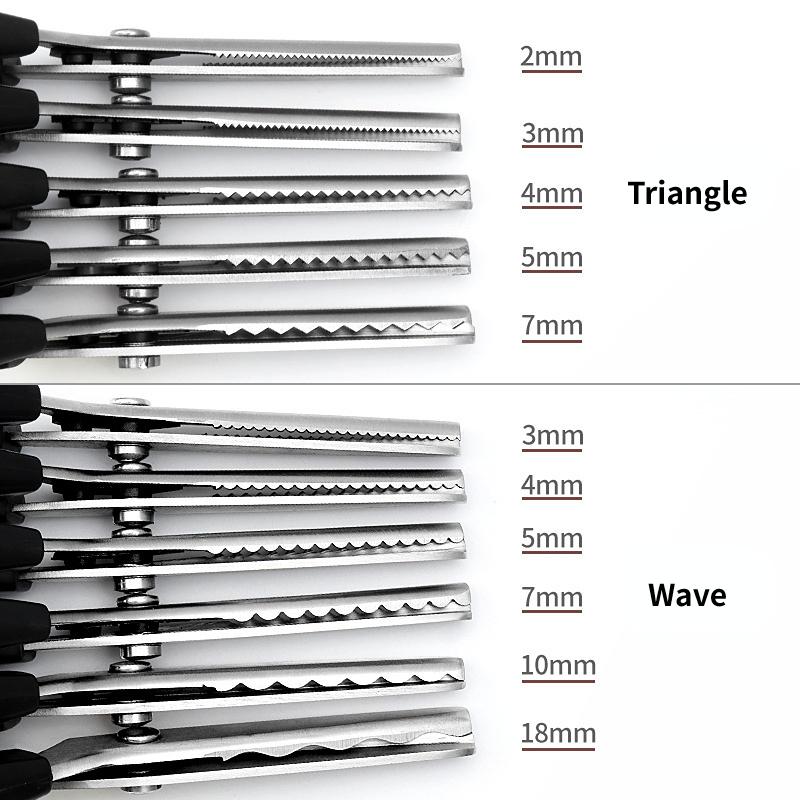 Stainless Steel Pinking Shears Comfort Grip Handled Professional Crafts Dressmaking Zig Zag Cut Scissors Sewing Scissors Fabric