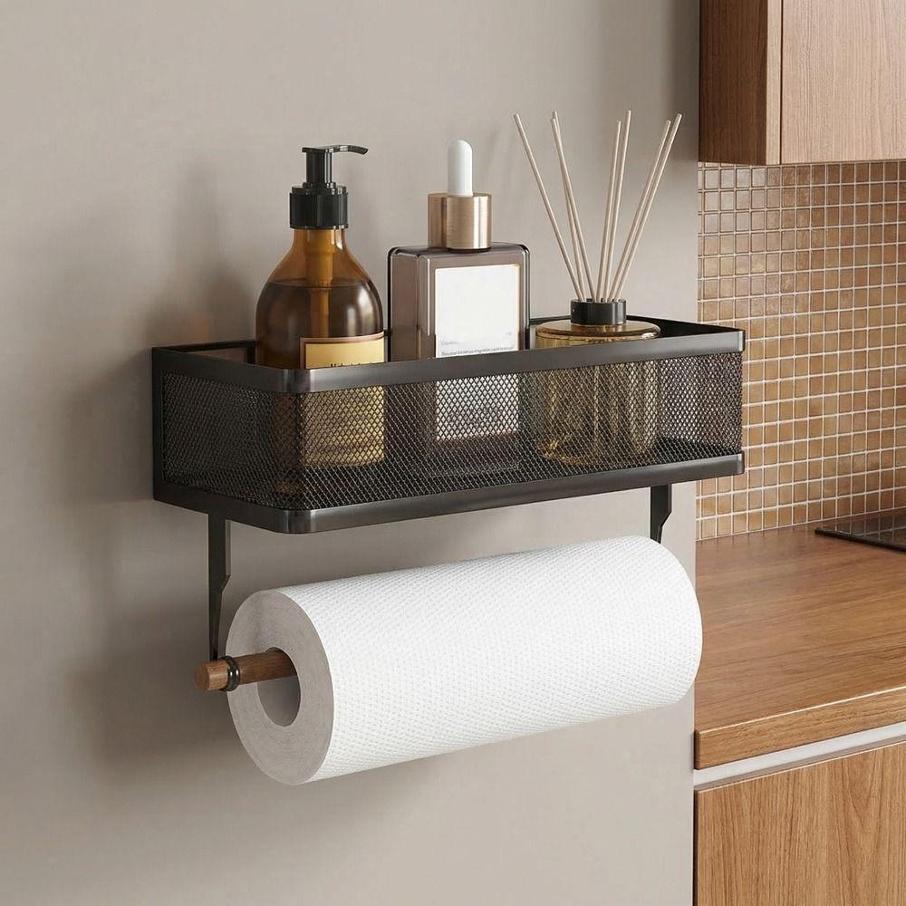 Strong Load-bearing Spice Storage Rack Wall Mounted Wall Shower Shampoo Rack  Bathroom