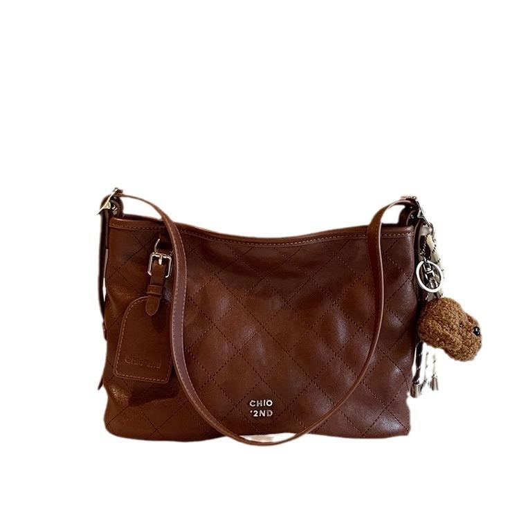 

London Past Tote Bag Женская сумка 2024 года Новая сумка для поездок на работу Сумка-мессенджер через плечо с ромбом коричневый