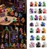 Desktop Decoration for Bookshelves Crystal Dragon Advent Calendar 2026 24 Days Fantasy Reading Book Countdown Calendar Day Pcs Mini 2D Flat Acrylic