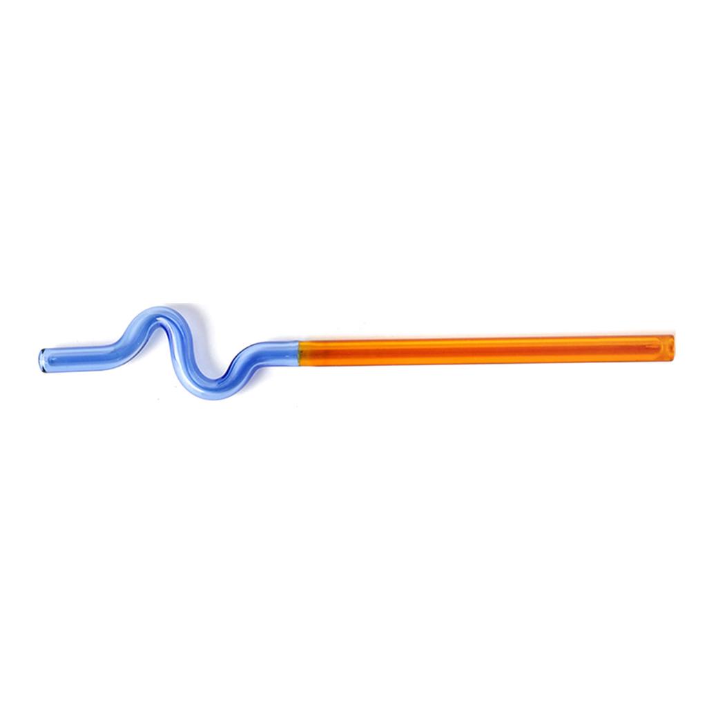Colorful Glass Straws Reusable Drinking Straw Spiral Shape Easy to Use Clean for Milkshake Juice Cocktail Hot Chocolate