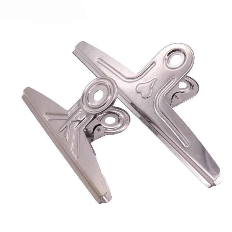 COUVEZI Extra Large 30cm Stainless Steel Document Clips, Silver, 2-Pack