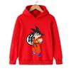 Boys DBZ Hoodie Spring Autumn Goku Vegeta Super Saiyan Kakarot Girls Clothes Sweatshirt
