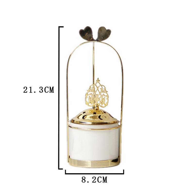 New Small Burner Incense Cones Stand Gold Color Nordic Backflow Incense Burner Home Fragrance Stand Incense Cones Holder