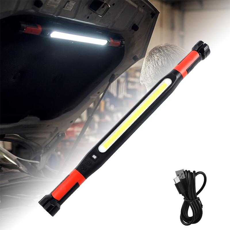 High Lumen Rechargeable LED Work Light For Car Emergency Automotive Repair Light Charging Flashlight With Hooks Magnetic Base