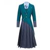 Wicked School Uniform Costume Set For Girls With Polyester Fabric For Halloween And Cosplay
