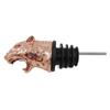 Elegant Zinc Alloy Leopard Head Wine Pourer Stopper Bottle Stopper Metal Texture for Wine and Home Decor Enthusiasts