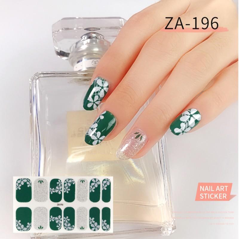 ZA Nail Sticker Full Nail Patch Nail Varnish Film Hand Nail Sticker Nail Tool Long-lasting Waterproof
