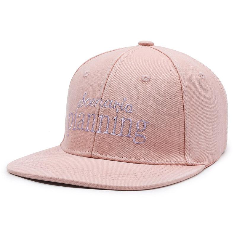 

Вышитая бейсбольная кепка в стиле ретро для мужчин и женщин в стиле хип-хоп, шляпа от солнца с плоскими полями розовый