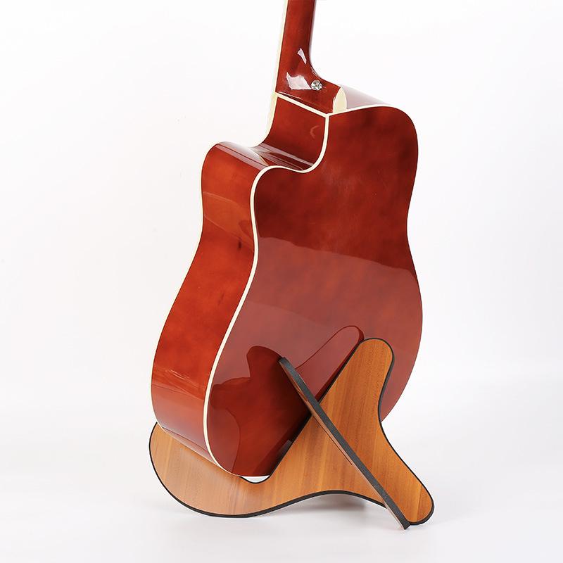 Portable Foldable Wooden Guitar Stand for Folk and Classical Guitars