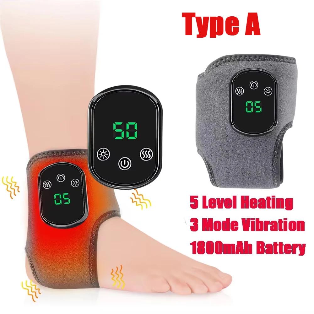 

Електричний нагрівач Масажер для щиколоток Вібраційна машина Гарячий термальний бандаж для щиколоток 3 рівні Гарячий компрес Масажер для підошви стопи China Mainland