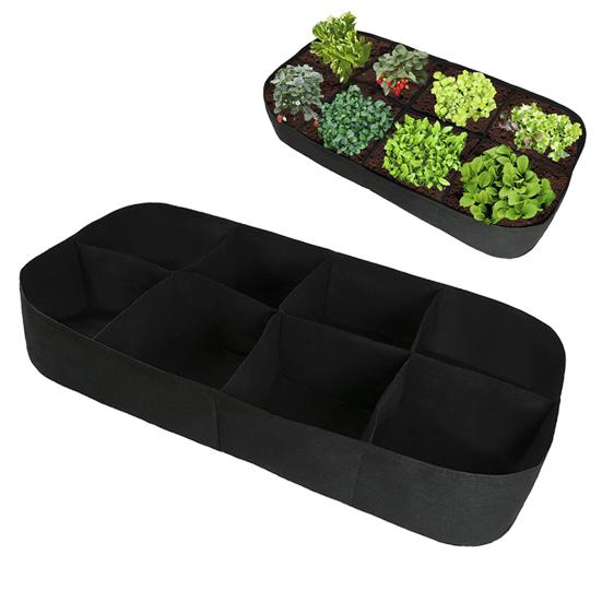 1/2Pcs Rectangle Plant Grow Bags Large Capacity No Assembly Required Outdoor Gardening Planting Container