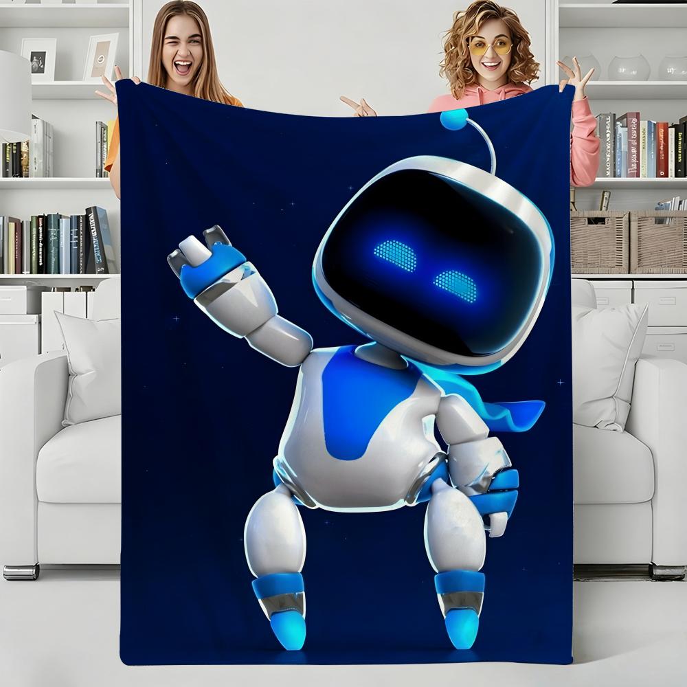 Spielzeug C-cute Roboter Werfen Flanelldecke Perfekt für Sofa Büro Bett Reise Schlafen Lesen Entspannen Camping Ganzjahresgebrauch