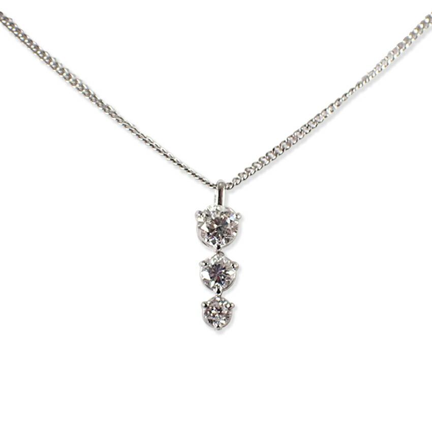 [Used] LASOMA/Pt/Pt850/Diamond Pendant/j66-2