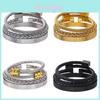Punk Retro Steel Geometric Bracelets For Men With Multicolor Coils For Festival Gifting