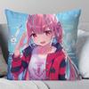 Minato Aqua Animation HHololive Pillow Case Fashion Square Pillowcase Bedroom Sofa Room Ins Decoration Leisure