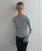 KIJUN Tilted Layered Long Sleeve Top_Melange Gray
