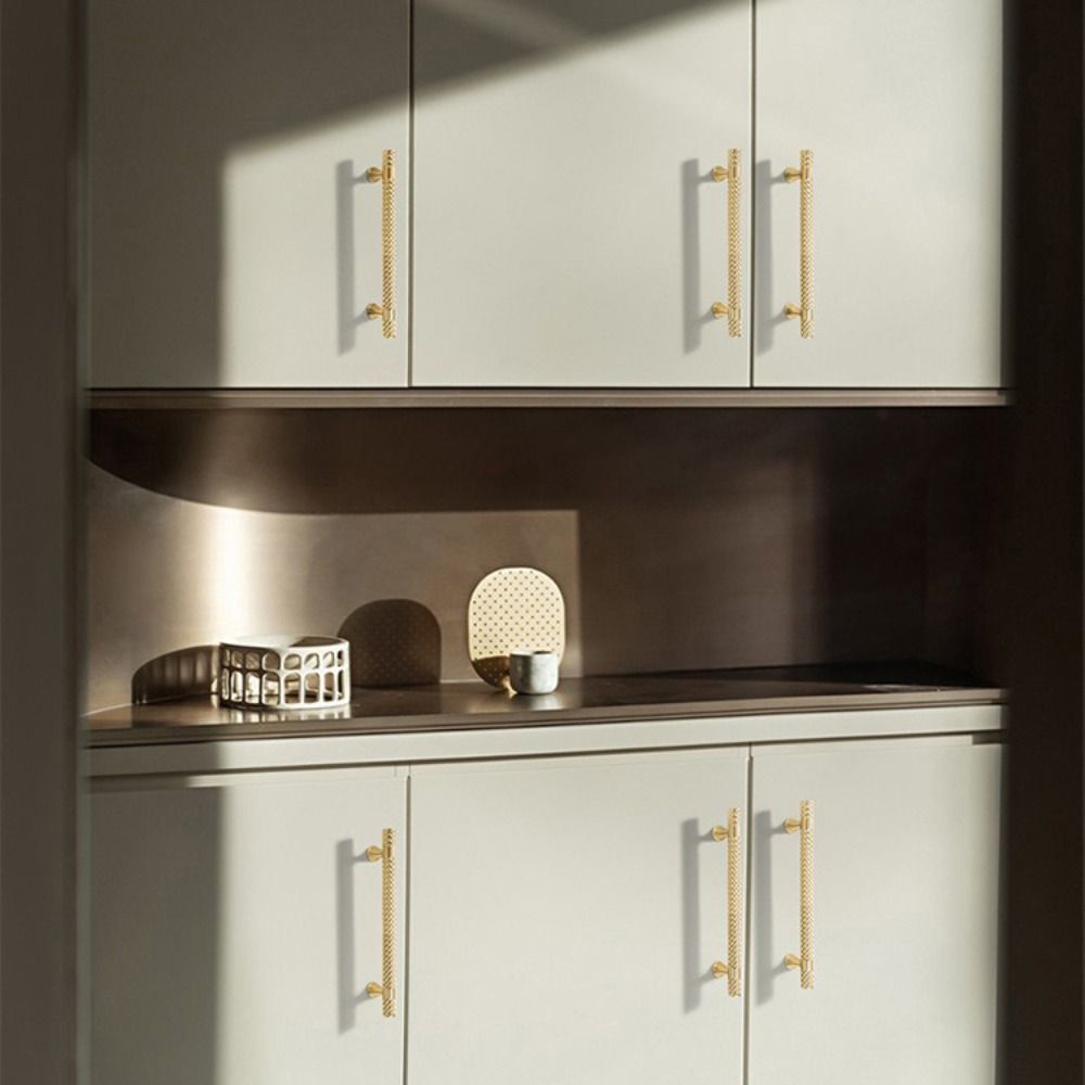 Nordic Style Cabinet Handles Copper Finish Drawer Knobs Furniture Hardware  Kitchen Accessories