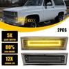 2pcs Left&Right LED Light Side Marker Front Amber for Suburban Chevy 1981-1991